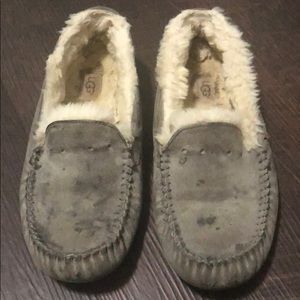 Authentic Gray UGG slippers